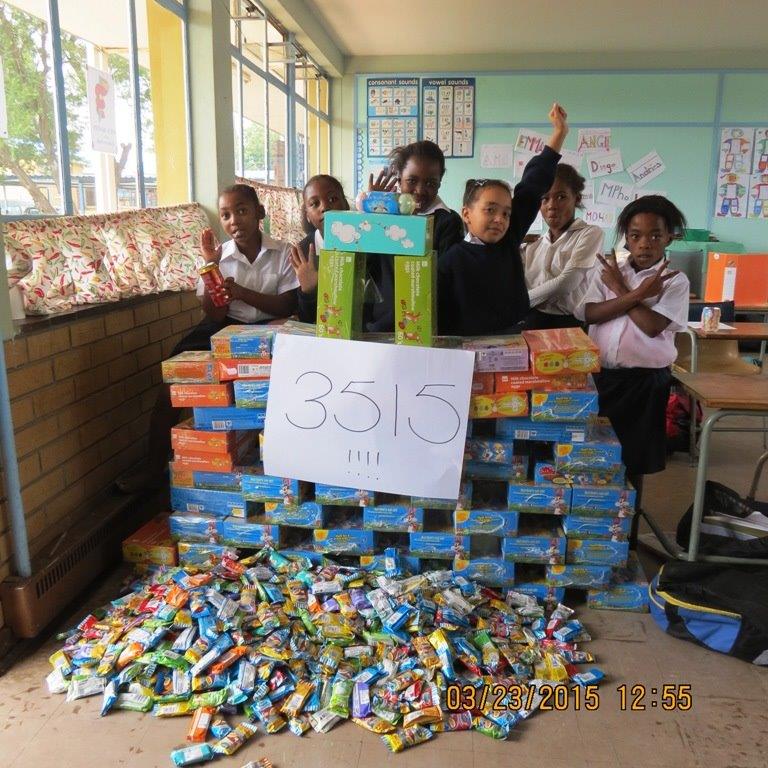 ALL TIME RECORD! Thank you to each and everyone who helped us collect Easter Eggs. Special thanks to Yolande & Henry Ackermann. We collected a total of 3688 Easter eggs and the first hand out was at Klein Helderkruin Retirement Village on Tuesday 24 March 2015.